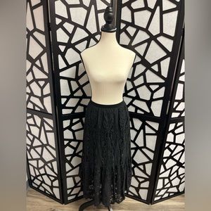 Free People black lace skirt